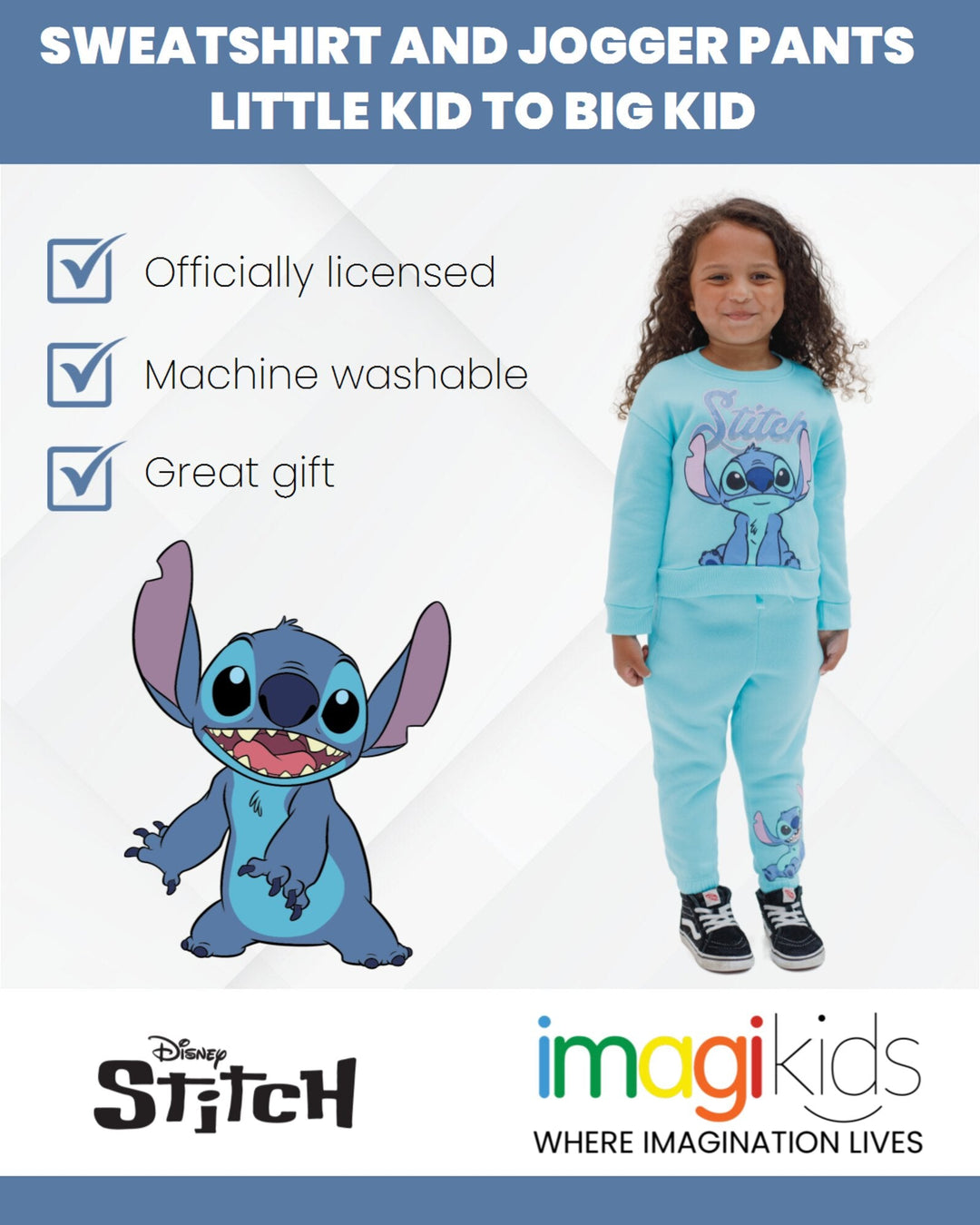 Lilo & Stitch Fleece Pullover Sweatshirt - imagikids