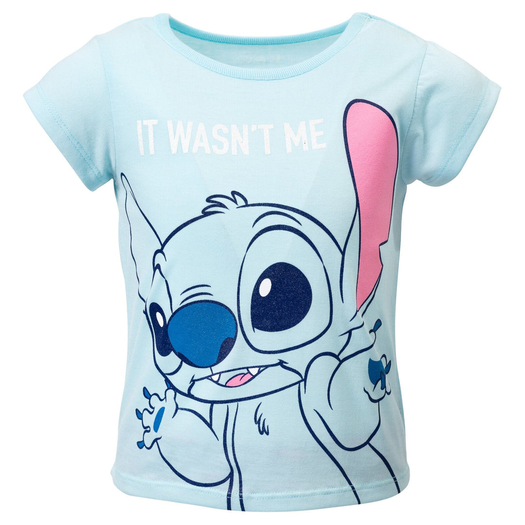 Lilo & Stitch Graphic T-Shirt & French Terry Shorts - imagikids