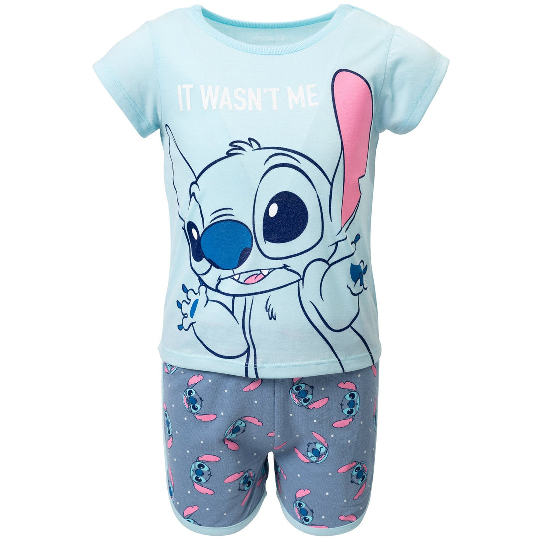 Lilo & Stitch Graphic T-Shirt & French Terry Shorts - imagikids