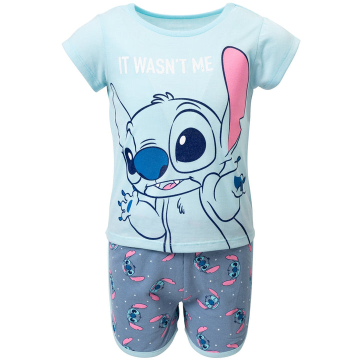 Lilo & Stitch Graphic T-Shirt & French Terry Shorts - imagikids