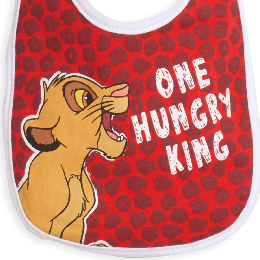 Lion King 4 Pack Bibs