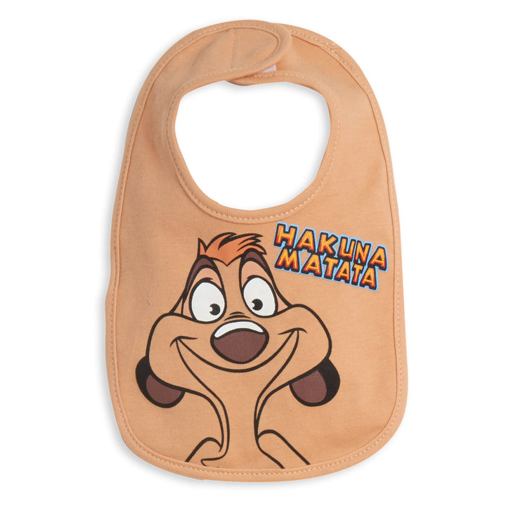 Lion King 4 Pack Bibs