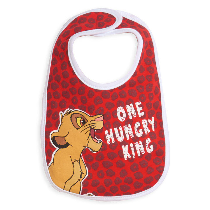 Lion King 4 Pack Bibs