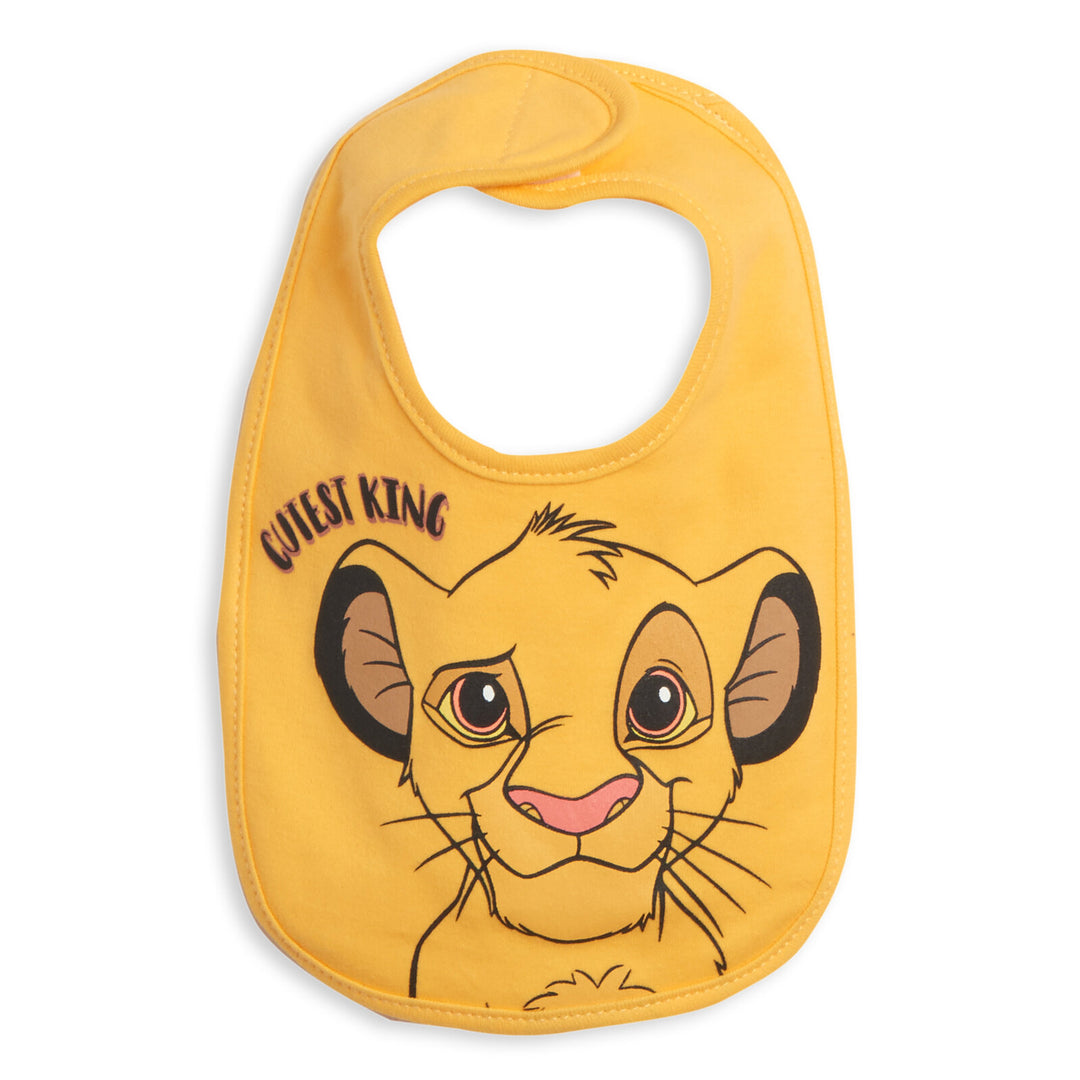 Lion King 4 Pack Bibs