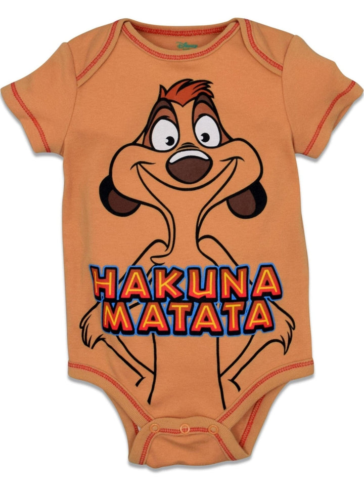 Lion King 5 Pack Bodysuits - imagikids