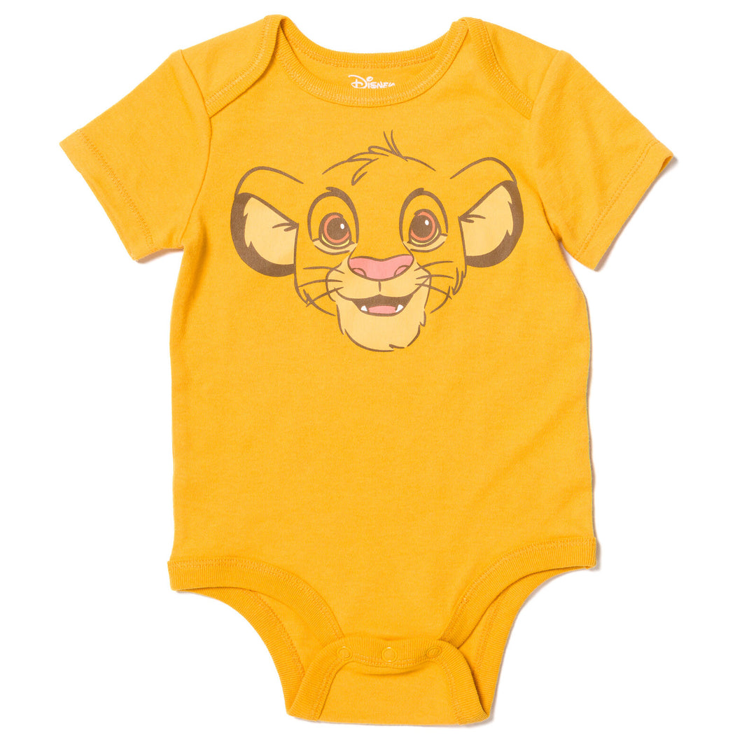 Disney Simba Short Sleeve Bodysuit & Pants & Hat