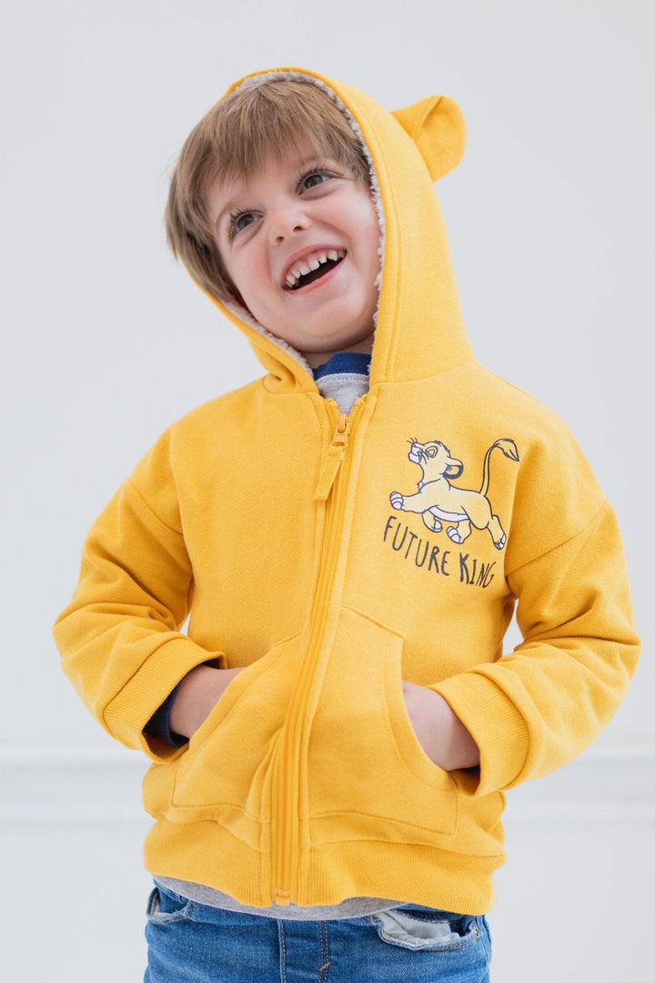 Lion King Simba Fleece Zip Up Hoodie - imagikids