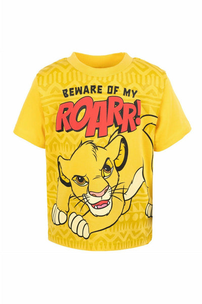 Lion King Simba Graphic T-Shirt & Mesh Shorts - imagikids