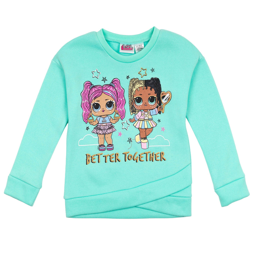 L.O.L. Surprise! Crossover Fleece Sweatshirt and Leggings Outfit Set - imagikids