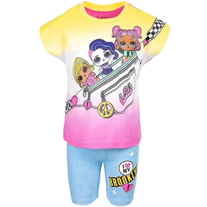 L.O.L. Surprise! Pullover Graphic T-Shirt & Bike Shorts - imagikids