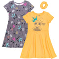 jaja sorpresa! Queen Bee Kitty Queen Girls Skater Lentejuelas Vestidos Scrunchie Niño a niño grande