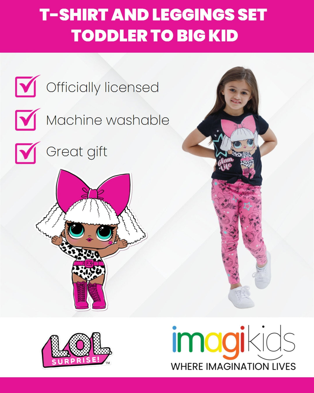 L.O.L. Surprise! T-Shirt and Leggings Outfit Set - imagikids