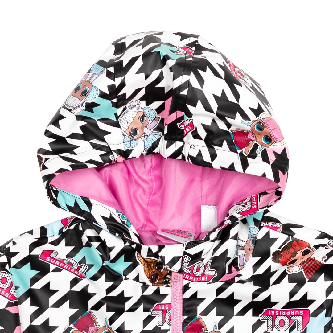 L.O.L. Surprise! Zip Up Waterproof Hooded Rain Jacket Coat - imagikids