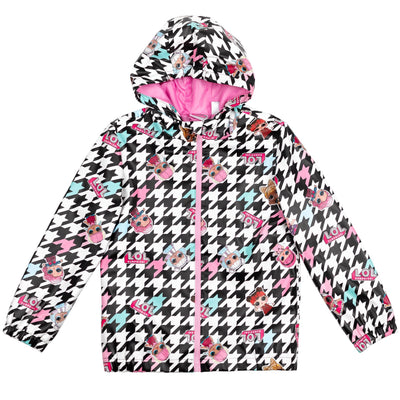 L.O.L. Surprise! Zip Up Waterproof Hooded Rain Jacket Coat - imagikids