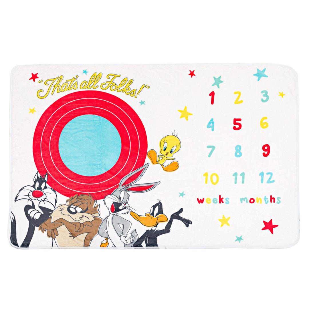 Looney Tunes 4 Piece Monthly Milestone Gift Set - imagikids