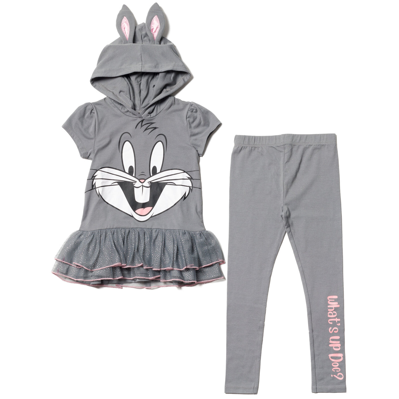 LOONEY TUNES Buggs Bunny Disfraz Camiseta con capucha y polainas