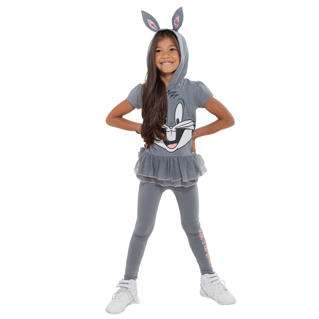 LOONEY TUNES Buggs Bunny Costume Hooded T-Shirt & Leggings - imagikids