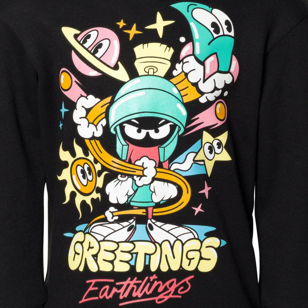 LOONEY TUNES Looney Tunes Marvin the Martian Fleece Pullover Hoodie - imagikids