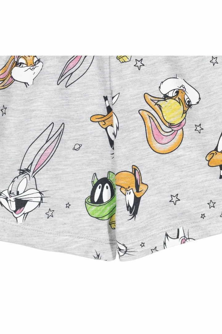 Looney Tunes Space Jam French Terry Ruffle Romper - imagikids