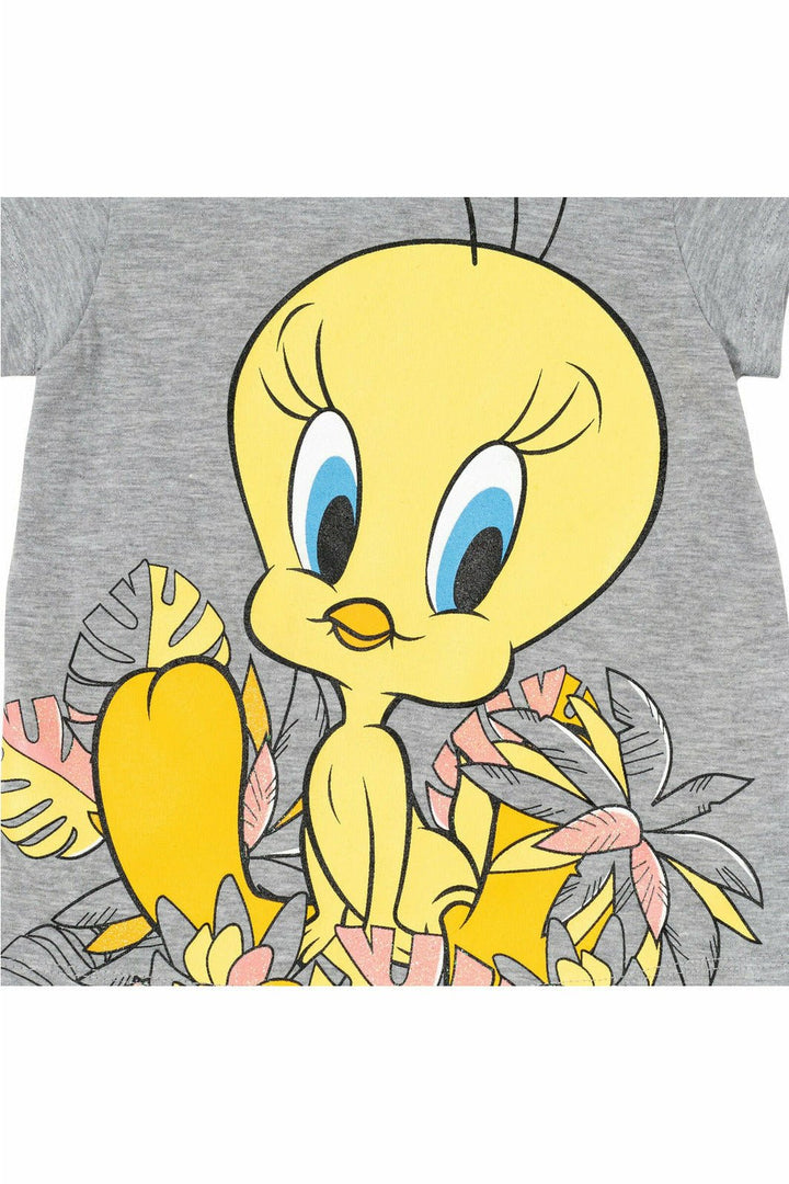 Looney Tunes Tweety T-Shirt & French Terry Shorts - imagikids