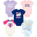 Lyrics by Lennon and McCartney 5 Pack Cuddly Short Sleeve Bodysuits