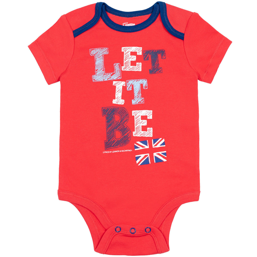 Lyrics by Lennon and McCartney 5 Pack Short Sleeve Bodysuits