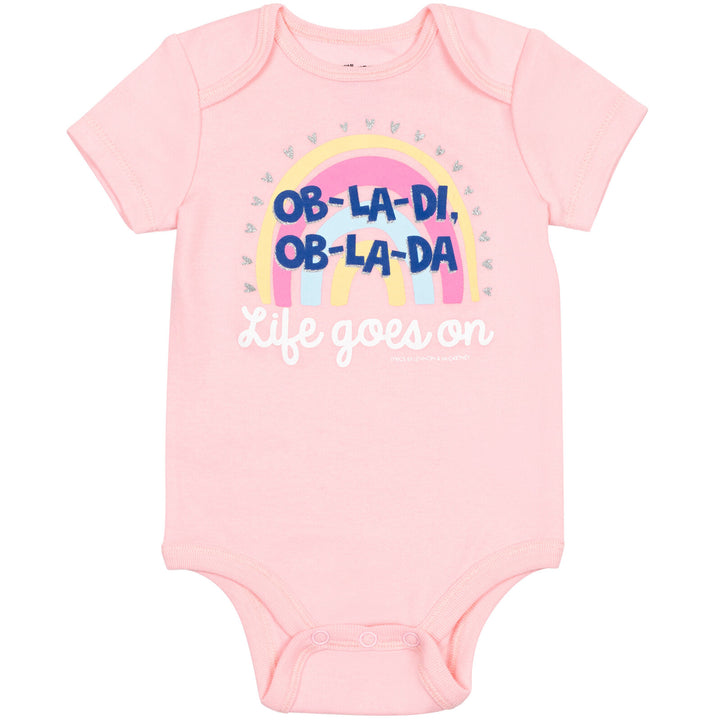 Lyrics by Lennon and McCartney 5 Pack Cuddly Short Sleeve Bodysuits