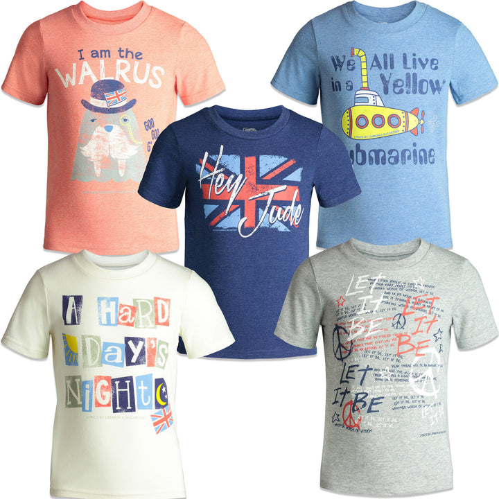 Lyrics by Lennon and McCartney Rock Band 5 Pack Graphic T-Shirt