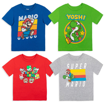 Mario 4 Pack Graphic T-Shirt - imagikids