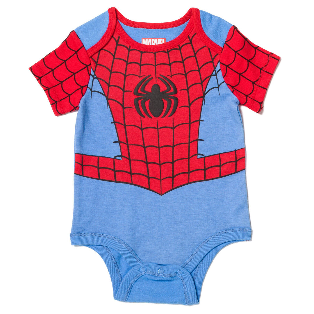 Marvel 3 Piece Outfit Set: Bodysuit Pants Hat - imagikids