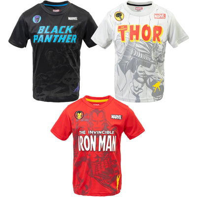 Marvel Avengers 3 Pack Athletic T-Shirts