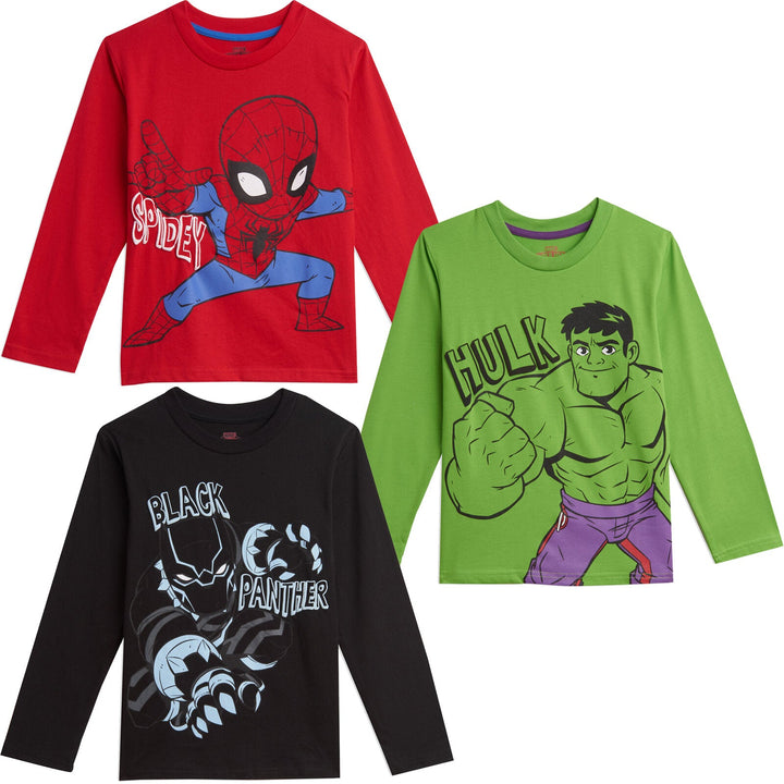 Marvel Avengers 3 Pack Long Sleeve T-Shirts - imagikids