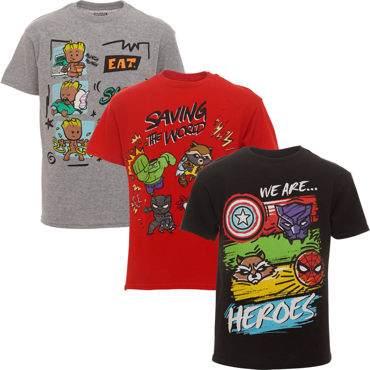 Avengers 3 Pack Graphic T-Shirt