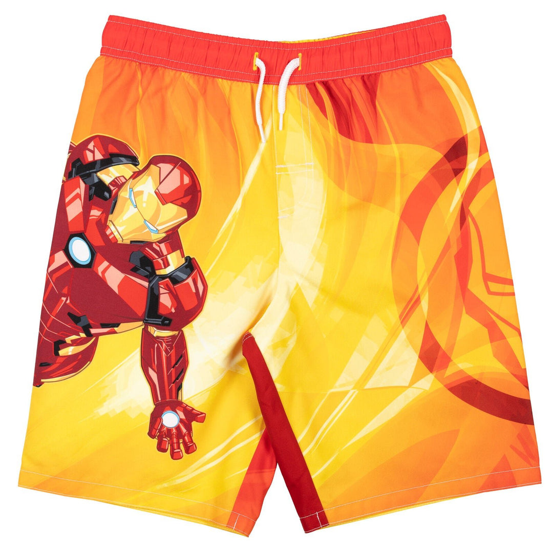 Marvel Avengers 3 Pack UPF 50+ Swim Trunks Bathing Suits - imagikids