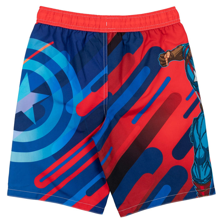 Marvel Avengers 3 Pack UPF 50+ Swim Trunks Bathing Suits - imagikids