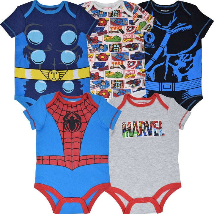 Marvel Avengers 5 Pack Bodysuits - imagikids