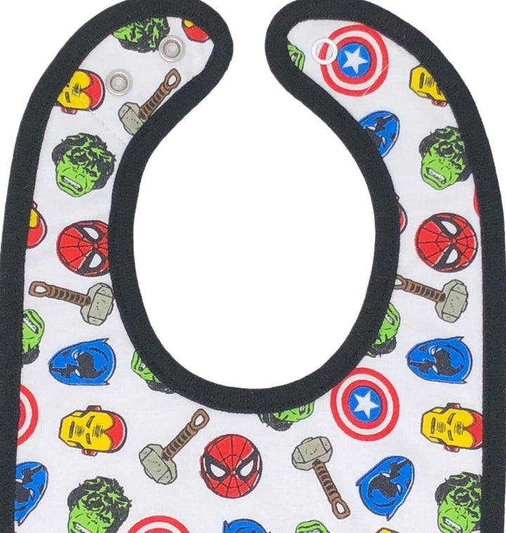 Avengers 6 Pack Bibs (OS)