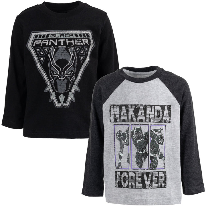 Marvel Avengers Black Panther 2 Pack Long Sleeve T-Shirts - imagikids