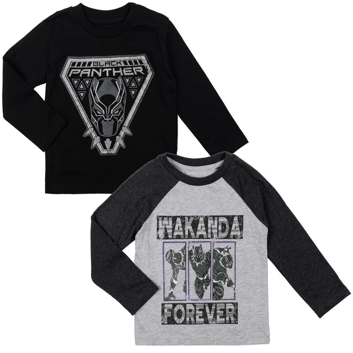 Marvel Avengers Black Panther 2 Pack Long Sleeve T-Shirts - imagikids