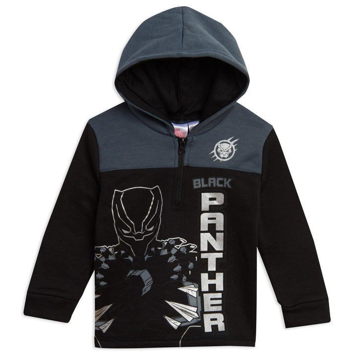 Marvel Avengers Black Panther Fleece Half Zip Hoodie - imagikids