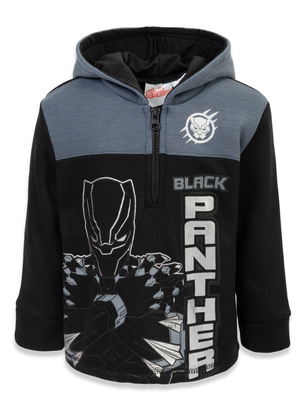 Marvel Avengers Black Panther Fleece Half Zip Hoodie - imagikids