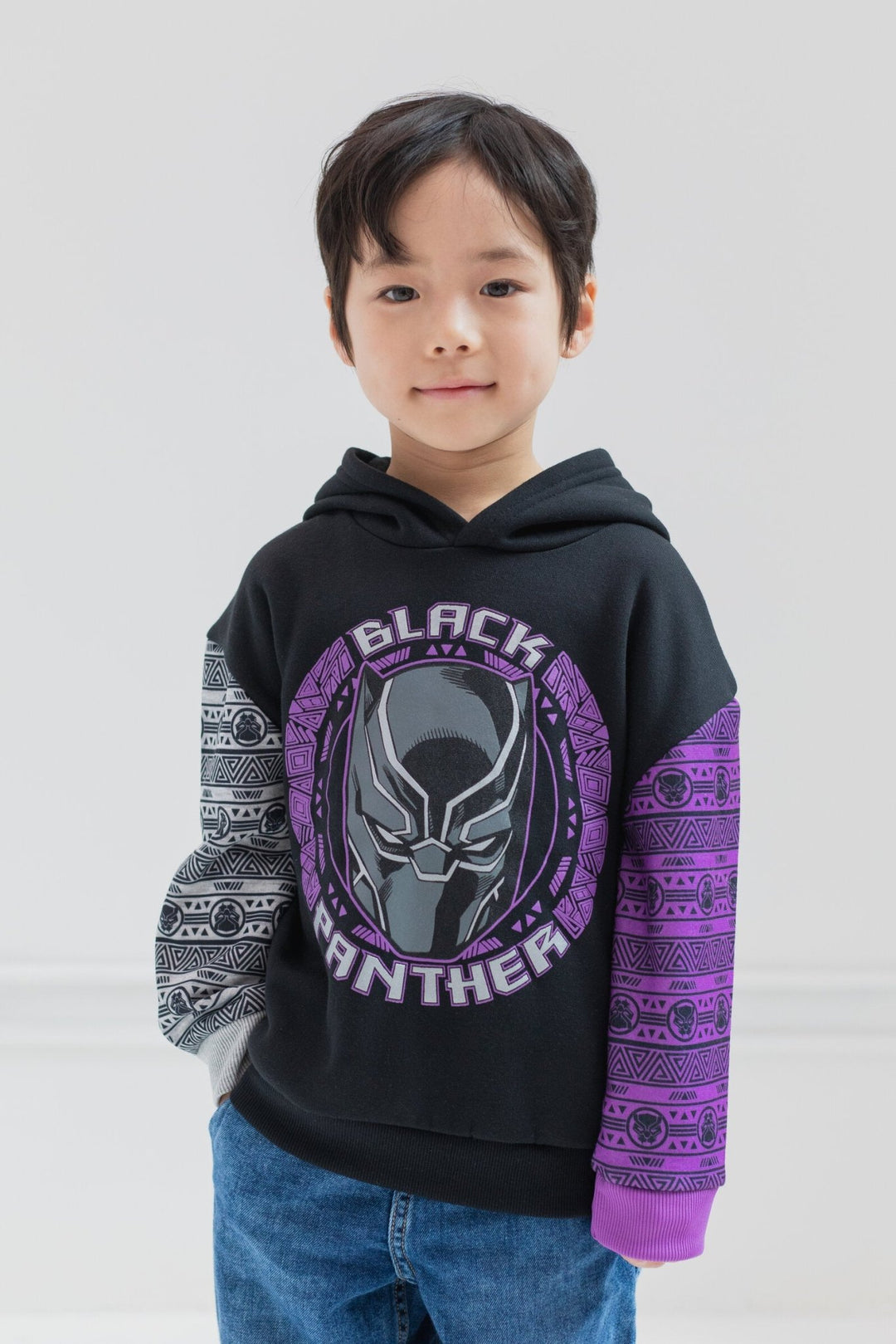 Marvel Avengers Black Panther Fleece Pullover Hoodie - imagikids