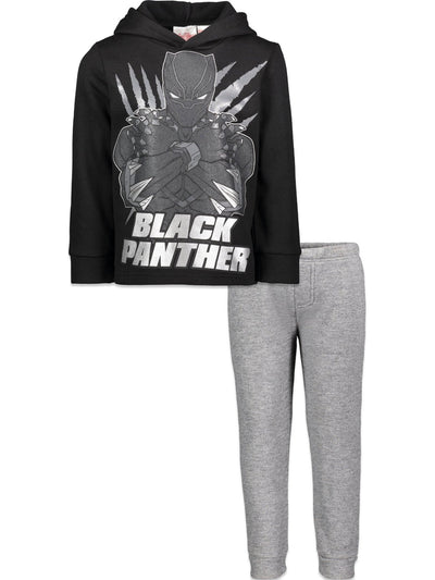 Marvel Avengers Black Panther Hoodie and Pants Outfit Set - imagikids