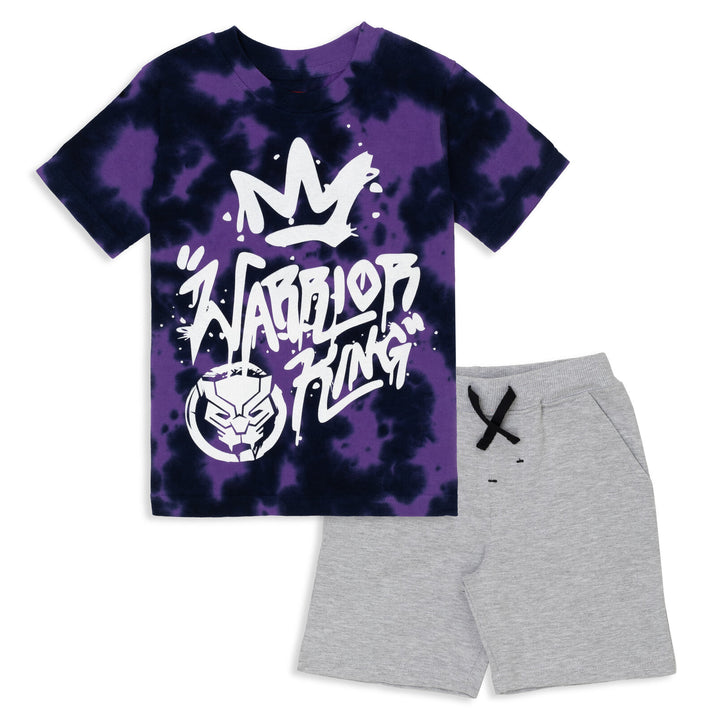 Marvel Black Panther Graphic T-Shirt & French Terry Shorts