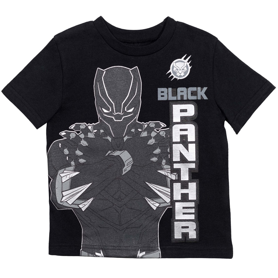 Marvel Avengers Black Panther T-Shirt and Shorts Outfit Set - imagikids