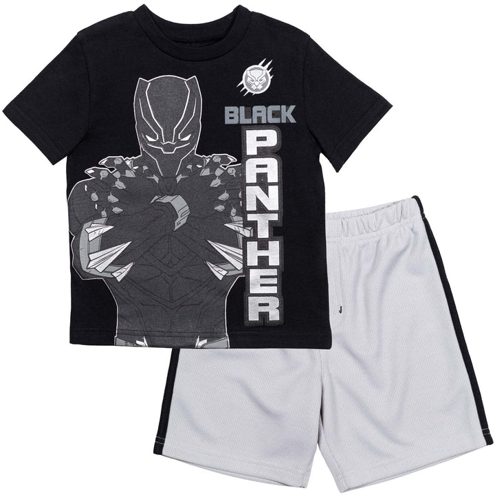 Marvel Avengers Black Panther T-Shirt and Shorts Outfit Set - imagikids