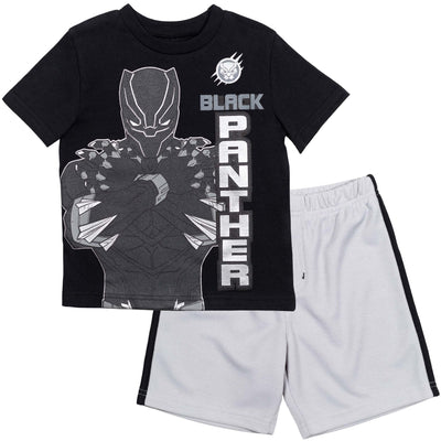 Marvel Avengers Black Panther T-Shirt and Shorts Outfit Set