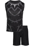 Marvel Avengers Black Panther Tank Top and Mesh Shorts Outfit Set