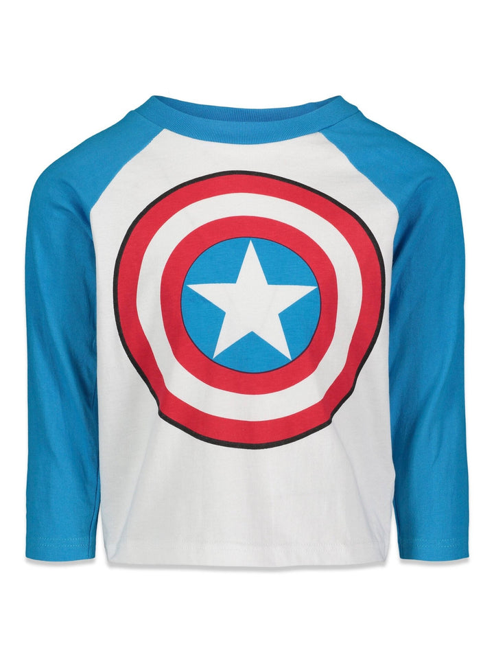 Marvel Avengers Captain America 2 Pack Long Sleeve T-Shirts - imagikids