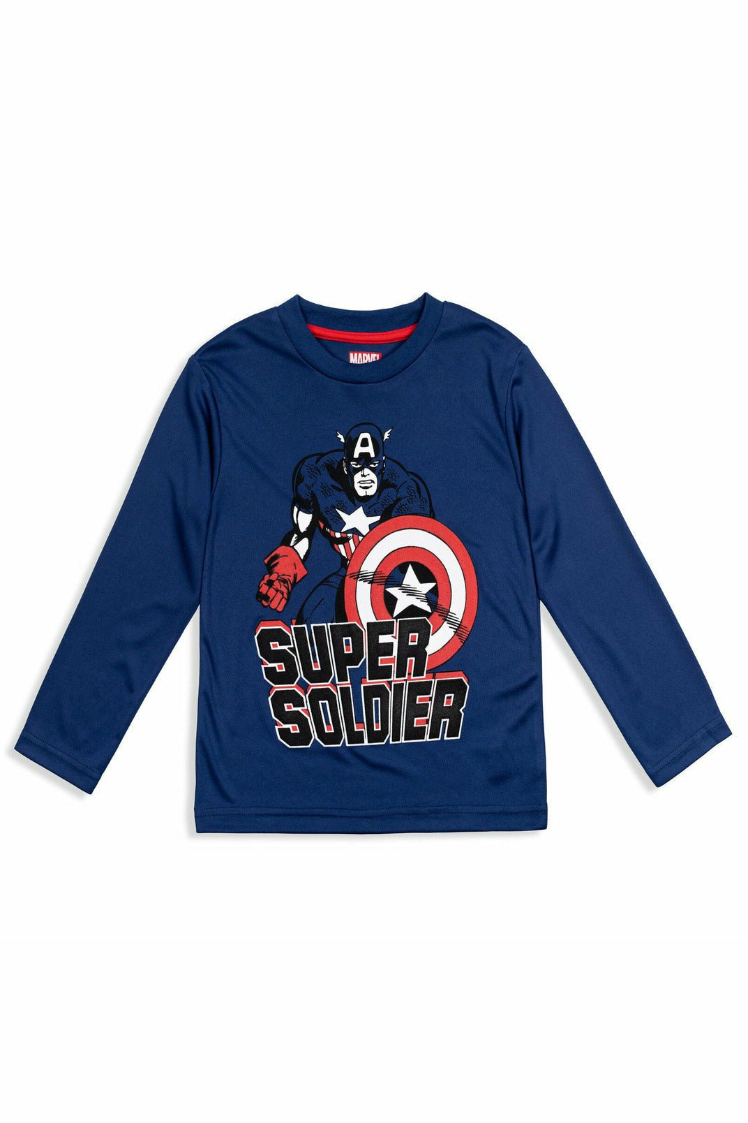 Marvel Avengers Captain America 4 Pack Raglan Long Sleeve Graphic T-Shirt - imagikids